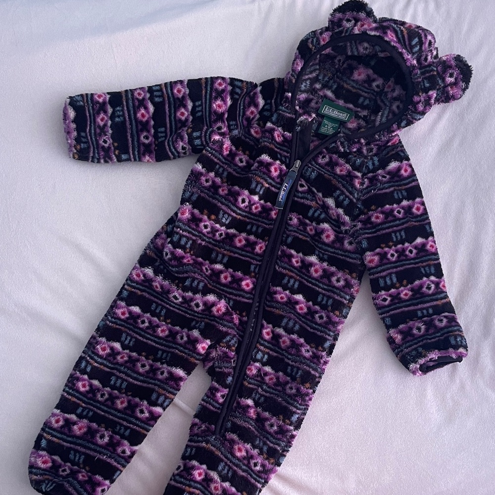 L.L. Bean Kids' Cozy Patterned Bunting 6-12M